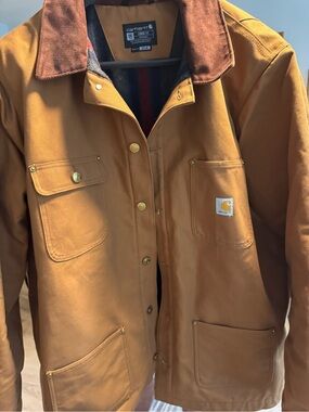 Carhartt Men's Tan/Brown Duck Canvas Field Jacket